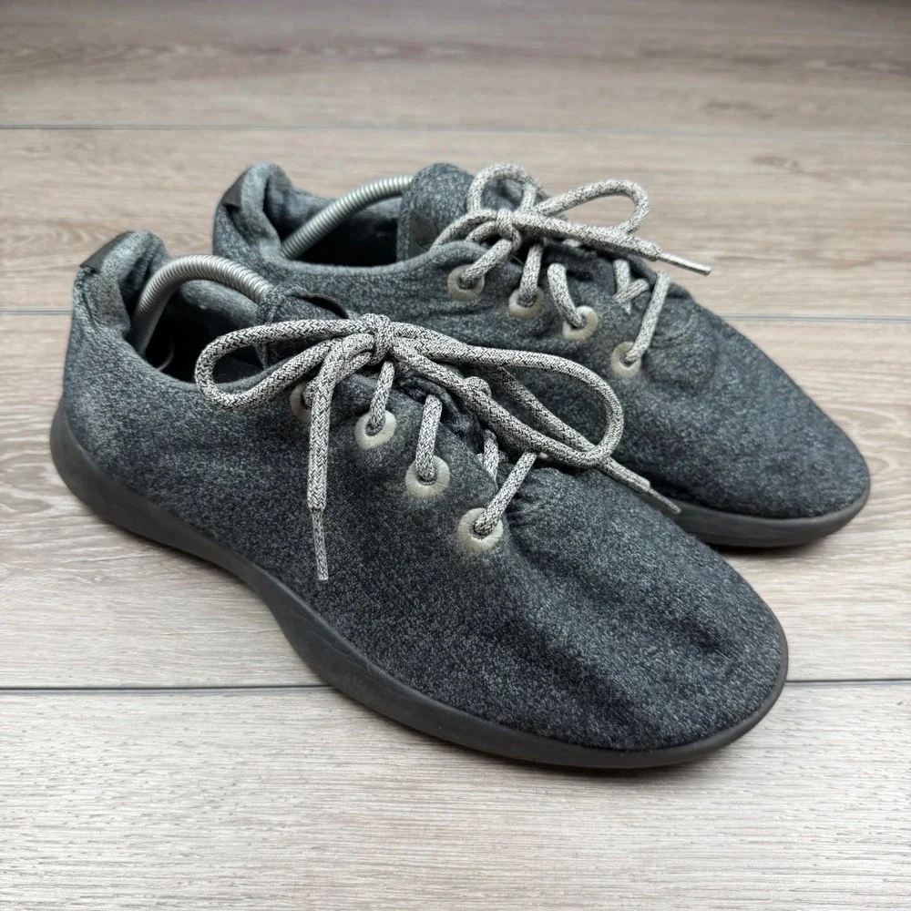 Allbirds Mens Wool Runners Sustainable Sneakers Charcoal Grey Size 12